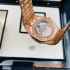 AP Timeless Wristwatch Royal Oak Series 26614or Rainbow Plate Calendar Watch Mens Automatic Mechanical Watch Limited Watch