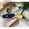 Loro Piano LP Dames Lucky Shoes New 2022 Suede schoenen schoenen Lederen platte bodem comfortabel zacht lederen dames casual schoenen pk2v