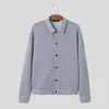 Vestes pour hommes Casual Simple Style Tops Incerun Mens Fashion Pocket Pocket Design Jacket Mouilles à manches hivernales