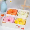 Dekorativa blommor konstgjorda donuts modellsimulering pvc donut bröd mat chokladkaka roll pografi dekoration rekvisita för diy hantverk butik