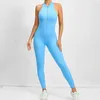 Women's Jumpsuits Rompers Sexy Hollow Backless Scrunch Sports jumpsuit with Elevated Hips Womens Gym Set Integrated Sports Suit without Zipper Fitness Set Y240425