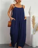 Kobiety Jumpsuits Rompers 2024 Spring/Summer Womens Digital Printing Gradient Slevelaless Casual Bag Scossuit Y240425
