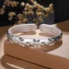 Chaîne Fashion Frosted Stard Star Scripture Color Silver Bracelet Bracelet Men Femmes Personnalité Charme Ornement Gift Holiday