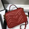 Tote bag high definition Original Marmont Love Handheld Chain Strap Quilted Leather One Crossbody Mini