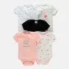 Сетка Ircomll 5pcs/Mot Baby Boy Girl одежда для новорожденных детей с коротким рукавом для детей с коротким рукава