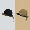 Berets doppelseitige Dual Purpose Wanderung Aufbewahrung Big Bim Fisherman Hut Panama Koreanische Sonnenbrandungskappe