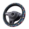 Steering Wheel Covers 38cm Day Of The Dead Sugar Skulls Soft Braid On Cover Car-styling Car Accessories