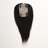 Toppery 12 cali kobiety Human Hair Toppers Naturalne czarne remy hair Toppery dla kobiet na wypadek fryzjerskich Okładka jedwabna podstawa 4 klips w kawałkach włosów