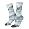 Chaussettes masculines aquarelle de neige de neige chaussette de paysage masculin femmes basester bases personnalisables sweetshirt