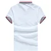 DSQ Phantom Turtle Men's Black White Polo T-shirt Tshirts Summer broderie à manches courtes T-shirt élastique T-shirt High Street Polo Clothing 8169