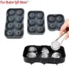 Ferramentas de sorvete 1 pedaço de 4/6/8 Silicone Ice Cube Mold Ball Ball Circular Bandeja Circular Creme Machine Tool Cream Machine Q240425