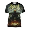 Men's Polos Summer Male Ghost Band Horror 3d Printed T-Shirt Fashion Fun Hip Hop Personality Street Baggy Plus Size O Neck Short Sleeve TopL2404