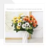 Decoratieve bloemen Kunstmatige madelief Daisy Gerbera Flower Silk Chamomile Wedding Home Decoratie Vaas Arrangement Garden Party