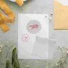 Opslagflessen 7 stks postzegelblokken Acryl Clear stempelshulpmiddelen met rasterlijnen
