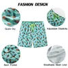 387M Men's Swimwear DATIFER Summer New Fashion Polyester Men Shorts Beach Quick Dry Printing Swimsuit Plus Size Mesh Liner Surfing Gym d240424