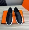 Bezdroczeni Męscy Sneaker Ike Slip-On Sneaker Men Slip on Boat Buty Ziarna Ziarna skórzana platforma sportowa Trenery Black White Orange 38-45