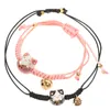 Bracelets de charme 2 pcs bracelet cheville pour femmes amitié bijoux tressé la chaîne