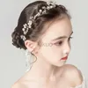 Wedding Hair Jewelry Crystal Pearl Bridal Tiaras Fairbass Hairpins Druhna Diamante Hair Vine Akcesoria Wedding Jewelry D240425