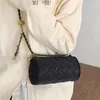Torba luksusowe designerskie mini torby na ramię Wysokiej jakości nylonowe łańcuchy kobiety Cylindryczny Crossbody Messenger Crossbody for Ladies