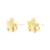 Stud Earrings Kissitty 20Pcs/Set Gold Color Alloy Earring With Silver Pin For Women Fashion Jewelry Findings