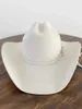 Cappelli larghi cappelli da secchio cappelli bianchi per cappelli di lana in denim femminile e cappello jazz di fedora da esterno da uomo che cavalcano cappello da cowboy western cappello da cowboy binling accessori Y240425