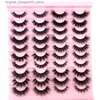 False Eyelashes HBZGTLAD 20 pairs of fluffy 3D mink natural eyelashes extension mink false eyelashes Cilios artificial Cils makeup tool thick eyelashes Q240425