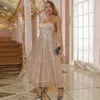 Party Dresses Gorgeous Sweetheart Strapless Wedding Prom Dress High Waist Quinceanera Gown Midi Corset Overskirt Frock For Girls