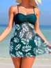 Tankini ad abbigliamento corto con pantaloncini da bagno da bagno da bagno femminile imbottito costume da bagno da bagno imbottito nuoto in spiaggia estate 240410