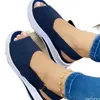 Chaussures féminines Summer Heswing Calages Sneakers Chaussures Femmes Plus taille Chaussures Femmes Trainers Flat Vulcanize Chaussures Sports Sandales 240411