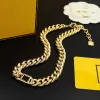 Bracelet de créateur de collier de chaîne en or pour femmes bijoux de luxe colliers de pendentif initial bracelets de clavicule exquis nouvelle chaîne