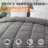 sets ALPSWAN Quilt Lightweight Grey Bedding Comforters All Season Down Alternative Reversible Duvet Soft Breathable 220x240 250x230