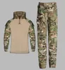 Koszule na świeżym powietrzu dzieci 039S Kamuflaż ubrania Suit Kids CS Field Camping Hunting Wojskowy Mundur Tactical Shi1072962