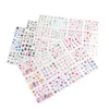 12 autocollants à ongles Set Myled Floral Geométrique Nail Art Transfert d'eau Décalage des feuilles de fleur Décoration Décoration