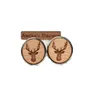 Deer Wooden Cuff Links Animal Wedding Gift Groomsmen Gift Deer Head Wood Cuff Links Deer Horn Jewelry X 1 Pair312f1802872
