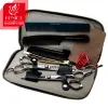 Shears Fenice Japan 440C Professional 6,0 inch Haarschaar Set Salon Cutting+Dunning Barber Shop Styling Shears with Combs and Clips