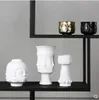 Ceramic Face Model Vase Creative Art Crafts Crafts Home Desk Desk Descoration Современная мебель подарки4662183