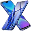 Casos de telefone celular Claro caso para honra 8x Honor 10i 10 Lite espessura à prova de choque de choques de silicone para honra 20 Pro 30i 50 Huawei Nova 5t 240423