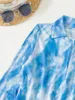 Camisa de roupas de banho feminina sobre três peças de biquíni Swimsuit Women Beach estilo 2024 maiô de manga comprida