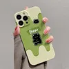 Matcha Bear مناسبة لـ Apple 15 Phone Case iPhone 14 Green 13 Promax Anti Drop 12 Pull Pack 11