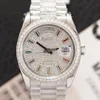 HETS WORD Designer Watches Date de jour de haute qualité AAA 40 mm / 36 mm Gol avec Diamond Automatic Mécanique montre 904L