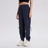 Ll yoga pantalon lâche pour femmes lâches de poutre élastique porteuse portant des vêtements de fitness sports de course à pied sèche