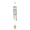 Figurines décoratines Musical Wind Chime Pipe 6 Tubes CHIMES GOLD BOLLS Dreamnet Decor for Living Bedroom Dining Coffee Shop