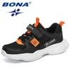 Chaussures décontractées Bona 2024 Designers Sneakers Enfants Walking Walking Kids Breathable Mesh Boys Sport Running Girls