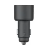 Kontroll Xiaomi 100W billaddare Dual USB Snabbladdning Mi Car Charger USBA USBC Dual Output LED -ljus med 5A -kabel