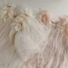 Rompers Noël Floral Princess Tulle en dentelle Body pour bébés filles Toddler à manches longues Costume d'anniversaire nouveau-né hivern