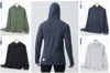 LU LU L-1090 Spring Autumn New Men's Hooded Pullover Running Sports Fitness Clothes Breathable Casual Long-sleeved Hoodies Designer Fashion Clothing 345423