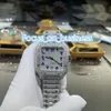 Customisierte Luxusmarke Diamond Watch Gypsophila Ice Cube zwei Ton