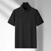 Men's Polos Arrival Fashion Summer Oversized Short Sleeved With Solid Color Lapel Pullover Polo Plus Size XL2XL3XL4XL5XL6XL7XL8XL