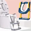 Stools Folding Children's Potty Training Toilet Baby Pot Seat Urinal Chair With Adjustable Step Stool Ladder Comfortable Safe Toilet