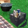 Sacs de rangement Picnic Caddy Pliage Barbecue avec compartiments séparés Bag des accessoires de talonnage pliables